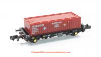 RT-PFA003-N Revolution Trains PFA 2 Axle Container Flat Triple Pack - DRS LLNW